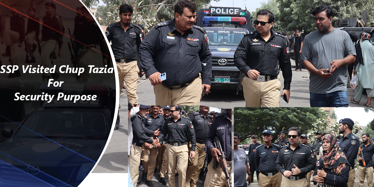 SSP Central Visited Chup tazia for security arrangement