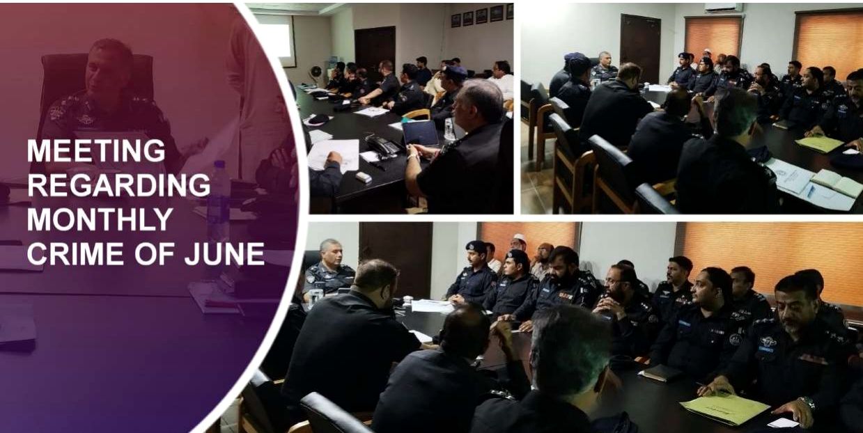 MEETING REGARDING MONTHLY CRIME OF JUNE