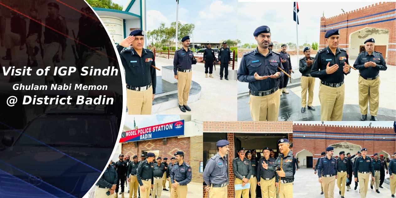 Visit of IGP Sindh @District Badin