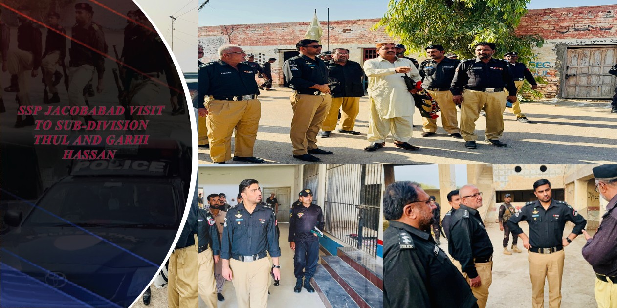 SSP Jacobabad visit to Sub Division Thul