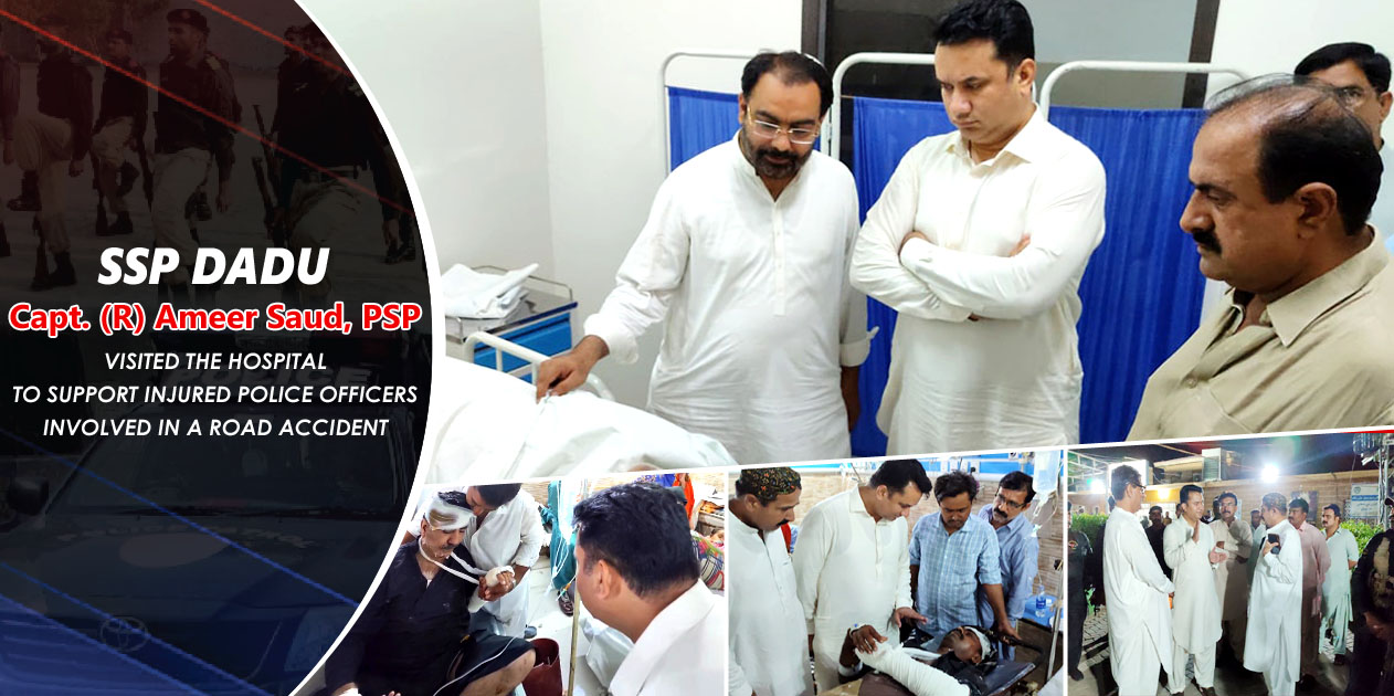 VISITED THE HOSPITAL TO SUPPORT INJURED POLICE OFFICERS INVOLVED IN A ROAD ACCIDENT